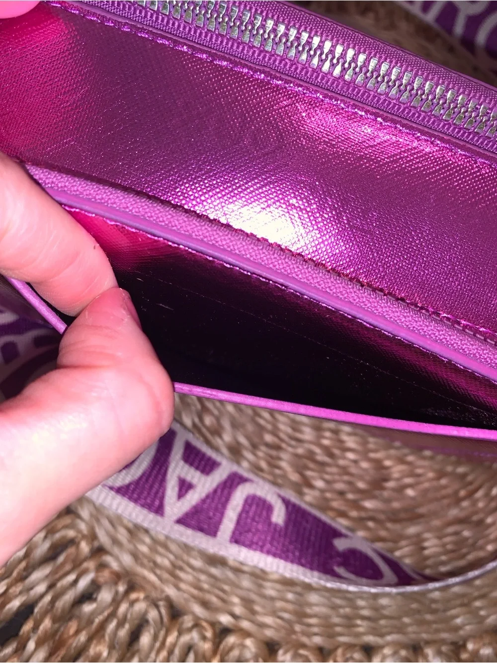 Marc Jacobs Metallic Pink Snapshot Crossbody Bag - Picture 7 of 10